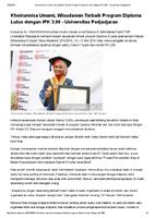 Khoirunnisa Umami, Wisudawan Terbaik Program Diploma Lulus dengan IPK 3,98 - Universitas Padjadjaran.pdf