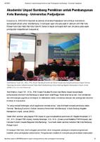 Unpad Sumbang Pemikiran untuk Pembangunan.pdf